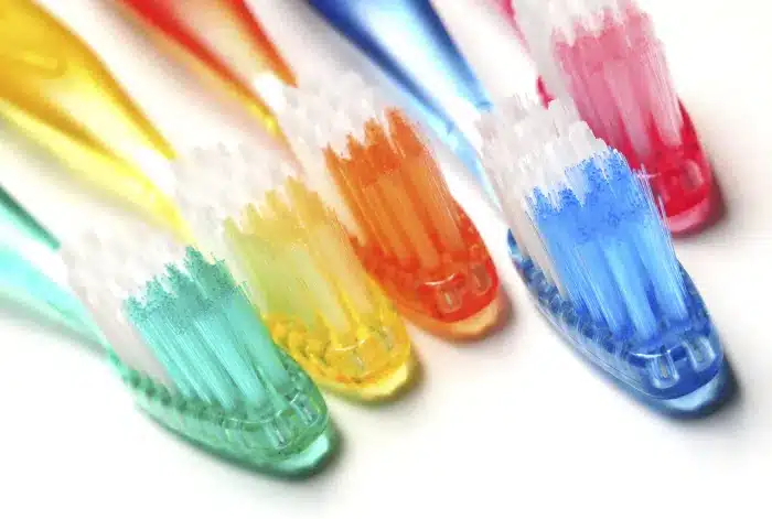 Beautiful tooth brushes